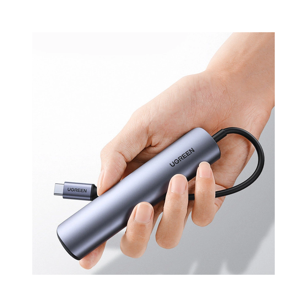 Hurtownia GSM - Adaptér UGREEN CM417 USB-C - HDMI / 4xUSB šedý - UGR1275GRY - {ean13} - Hurt