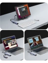 Wholesale UGREEN CM475 multifunctional adapter HUB USB Type C - 3 x USB / Ethernet RJ-45 / USB Type C PD gray - UGR1276GRY - {ean13} - Hurt