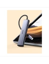 Hurtownia GSM - Hub UGREEN CM475 USB-C - 3xUSB / Ethernet RJ-45 / USB-C PD szary - UGR1276GRY - {ean13} - Hurt