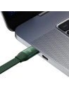 Zavíratelný kabel 3w1 Baseus Bright Mirror 2 USB-C - micro USB + Lightning + USB-C 3.5A 1.1m zelený