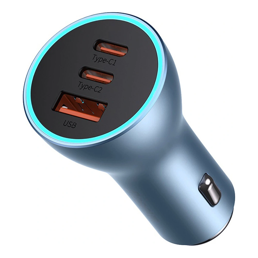 Hurtownia GSM - Automobilová nabíječka Baseus Golden Contactor Pro USB-A + 2x USB-C 65W modrá - BSU3366BLU - {ean13} - Hurt