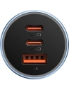 Hurtownia GSM - Automobilová nabíječka Baseus Golden Contactor Pro USB-A + 2x USB-C 65W modrá - BSU3366BLU - {ean13} - Hurt