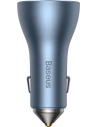 Wholesale Baseus Golden Contactor Pro USB-A car charger + 2x USB-C 65W blue - BSU3366BLU - {ean13} - Hurt