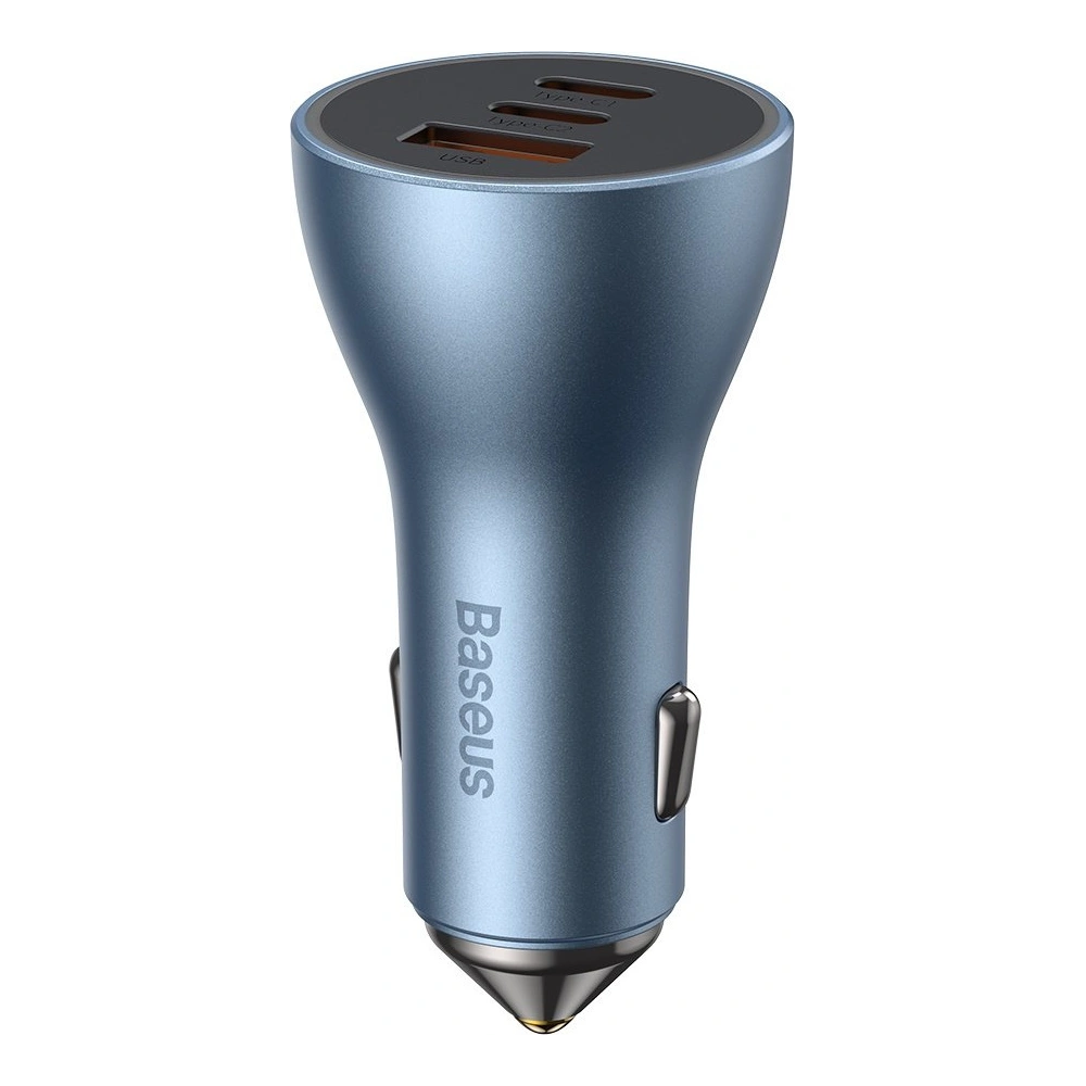 Hurtownia GSM - Automobilová nabíječka Baseus Golden Contactor Pro USB-A + 2x USB-C 65W modrá - BSU3366BLU - {ean13} - Hurt