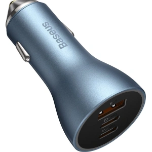 Hurtownia GSM - Ładowarka samochodowa Baseus Golden Contactor Pro USB-A + 2x USB-C 65W niebieski - BSU3366BLU - {ean13} - Hurt