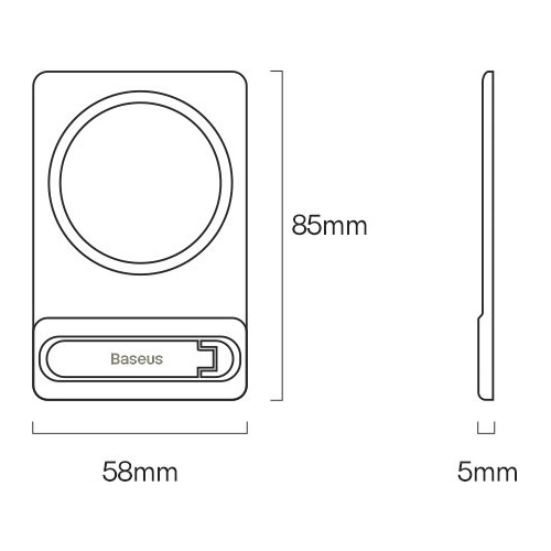 Podstawka z uchwytem magnetycznym Baseus czarny