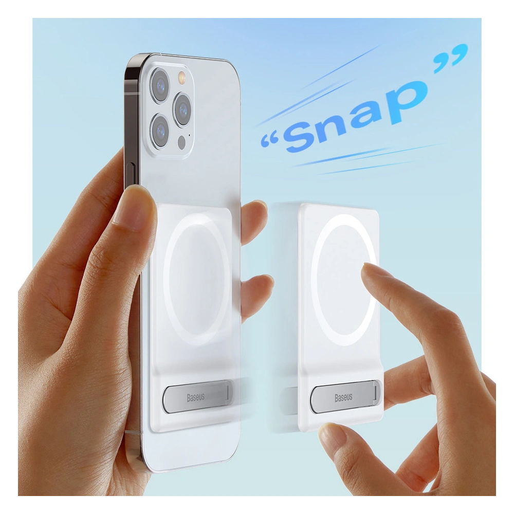 Wholesale Baseus Foldable Magnetic Bracket White - BSU3368WHT - {ean13} - Hurt