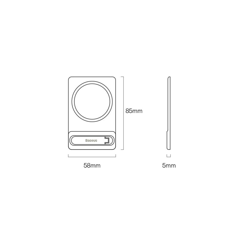 Hurtownia GSM - Podstawka z uchwytem magnetycznym Baseus biały - BSU3368WHT - {ean13} - Hurt