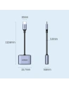 Wholesale UGREEN CM231 audio adapter USB Type C (male) - USB Type C PD QC (female) + 3.5mm mini jack (female) gray - UGR1278GRY - {ean13} - Hurt