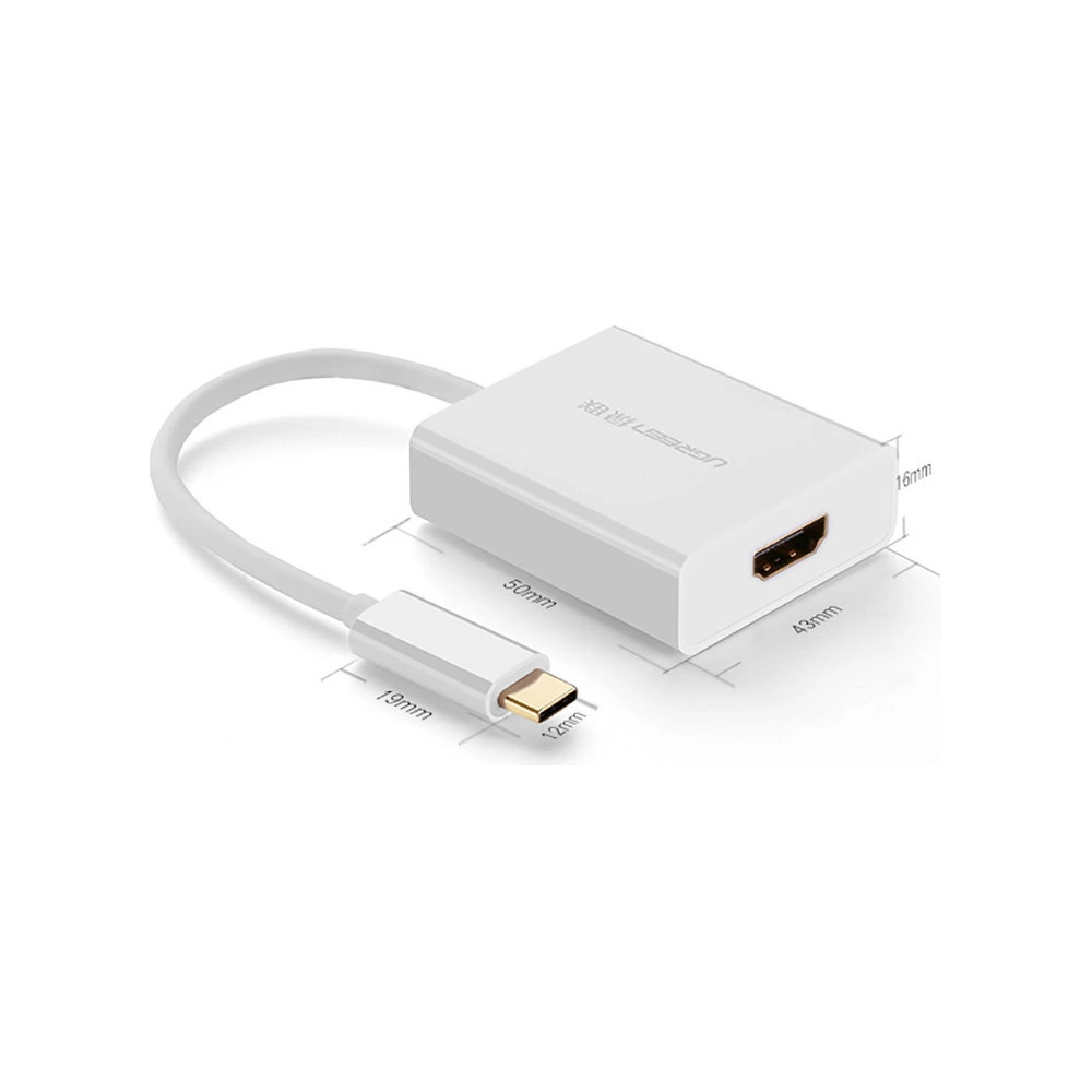 Wholesale UGREEN adapter USB Type C (male) - HDMI (female) white - UGR1279WHT - {ean13} - Hurt
