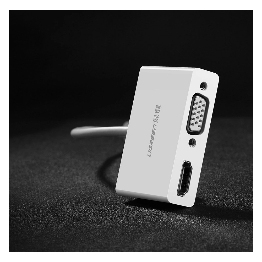 Hurtownia GSM - Adapter UGREEN MM123 USB-C - HDMI / VGA biały - UGR1280WHT - {ean13} - Hurt