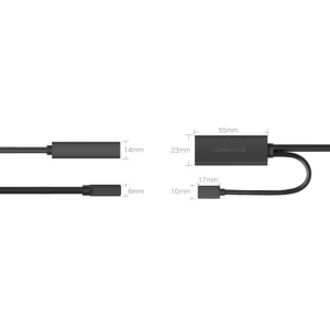 Hurtownia GSM - Przedłużacz aktywny UGREEN US175 USB 3.2 Gen 1 (USB 3.0, USB 3.1 Gen 1) 10m czarny - UGR1281BLK - {ean13} - Hurt