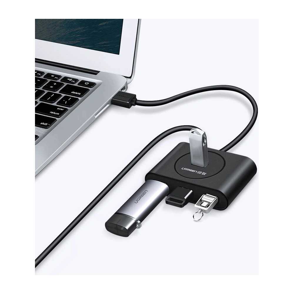 Hurtownia GSM - Hub UGREEN CR113 USB-C - 4 x USB 3.0 1m bílý - UGR1282WHT - {ean13} - Hurt