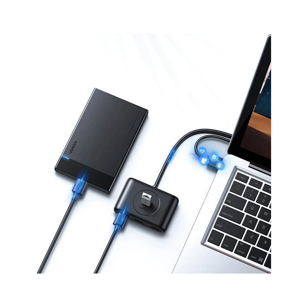 Hurtownia GSM - Hub UGREEN CR113 USB-C - 4 x USB 3.0 1m bílý - UGR1282WHT - {ean13} - Hurt