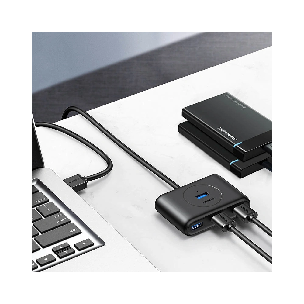 Wholesale UGREEN CR113 multifunctional USB HUB Type c - 4 x USB 3.0 1m white - UGR1282WHT - {ean13} - Hurt