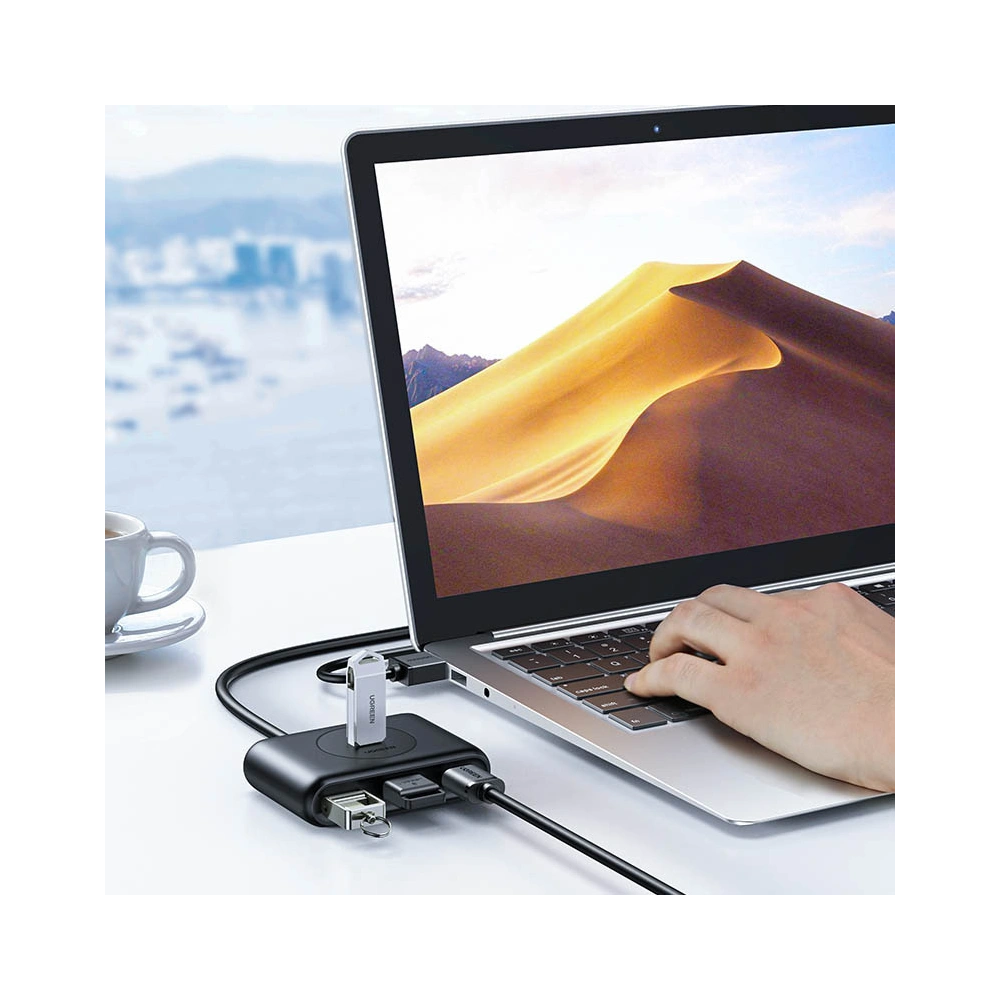 Wholesale UGREEN CR113 multifunctional USB HUB Type c - 4 x USB 3.0 1m white - UGR1282WHT - {ean13} - Hurt