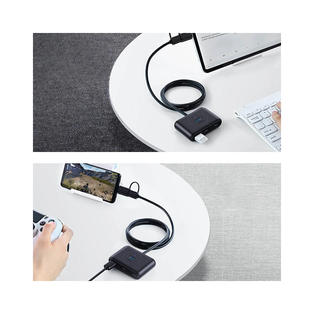Wholesale UGREEN CR113 multifunctional USB HUB Type c - 4 x USB 3.0 1m white - UGR1282WHT - {ean13} - Hurt