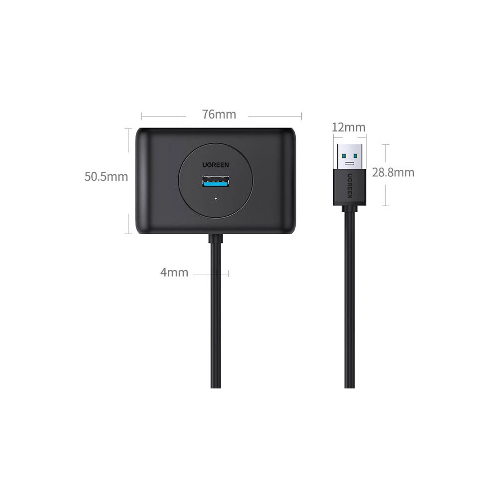 Hurtownia GSM - Hub UGREEN CR113 USB-C - 4 x USB 3.0 1m bílý - UGR1282WHT - {ean13} - Hurt