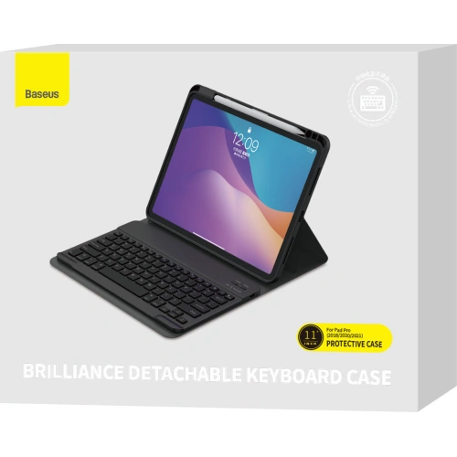 Etui z klawiaturą Baseus Brilliance Apple iPad Pro 11 2018/2020/2021 (1., 2. i 3. generacji) czarny