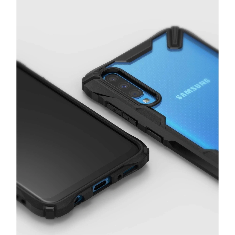 Hurtownia GSM - Etui Ringke Fusion-X Samsung Galaxy A70 černé - RGK914BLK - {ean13} - Hurt
