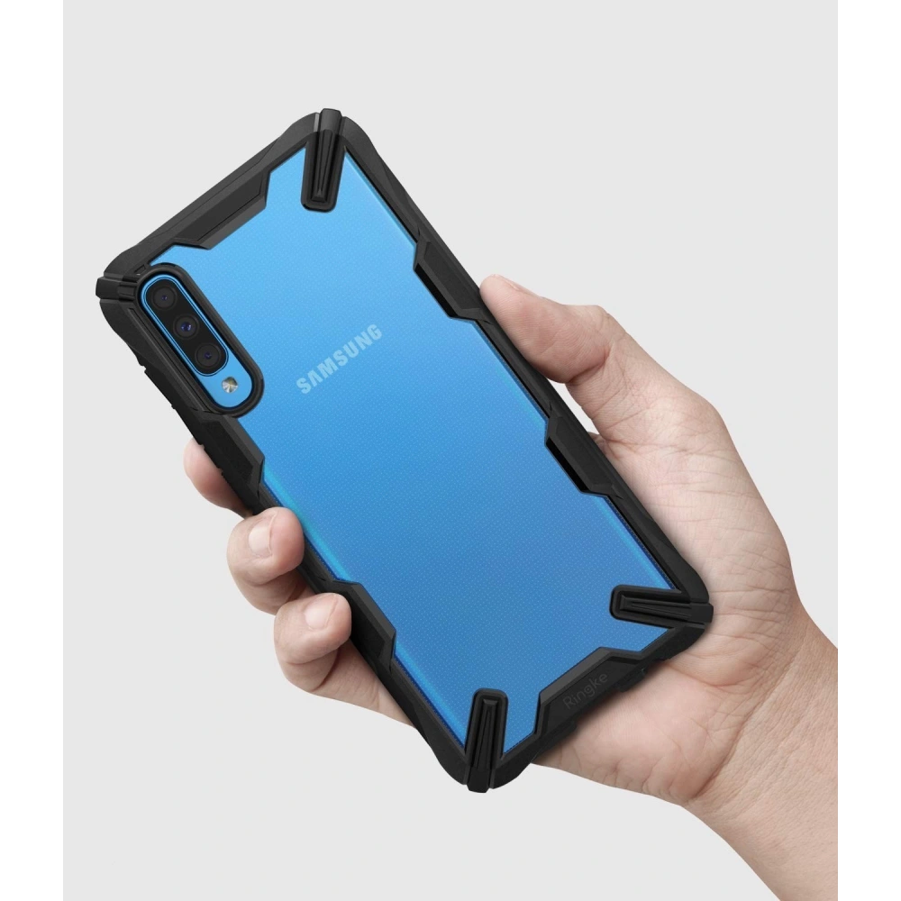 Hurtownia GSM - Etui Ringke Fusion-X Samsung Galaxy A70 černé - RGK914BLK - {ean13} - Hurt