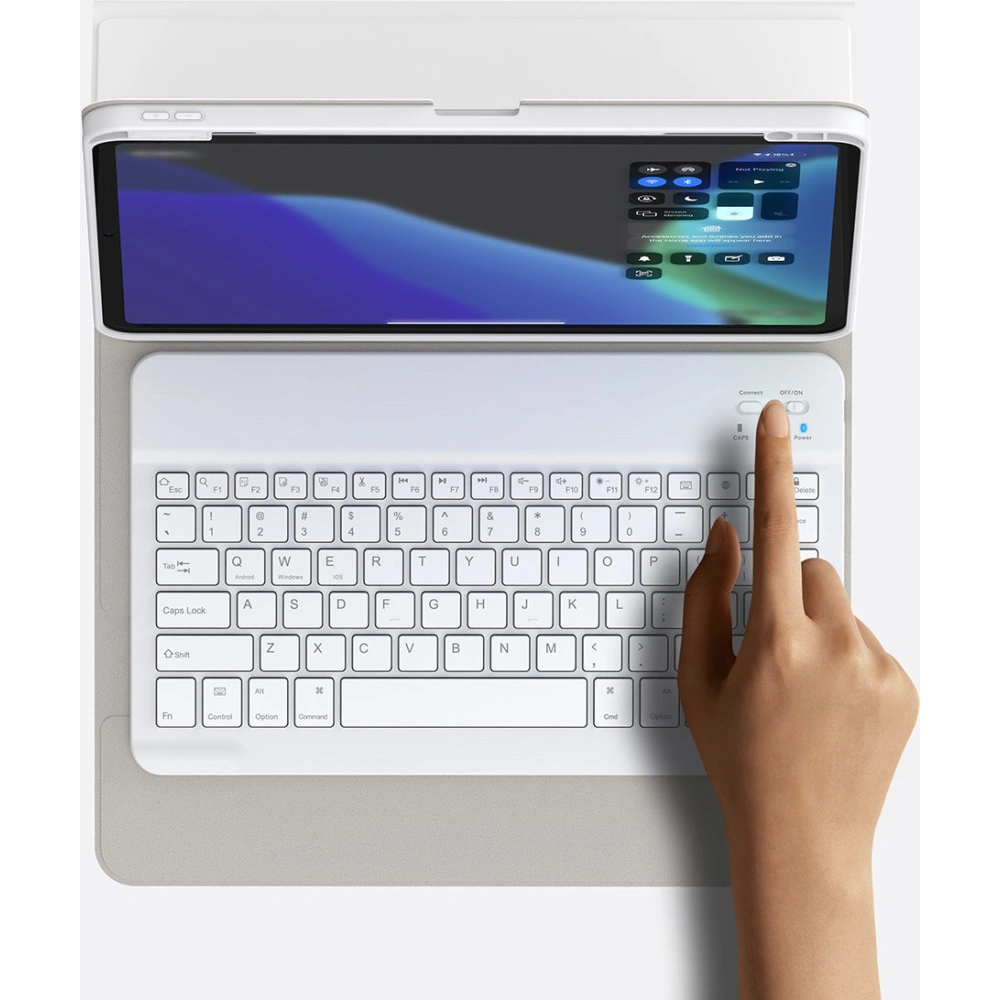 Hurtownia GSM - Etui z klawiaturą Baseus Brilliance Apple iPad Pro 11 2018/2020/2021 (1., 2. i 3. generacji) biały - BSU3370WHT - {ean13} - Hurt