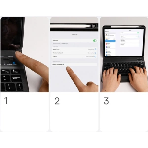 Hurtownia GSM - Etui z klawiaturą Baseus Brilliance Apple iPad Pro 11 2018/2020/2021 (1., 2. i 3. generacji) biały - BSU3370WHT - {ean13} - Hurt