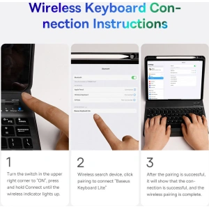Wholesale Baseus Brilliance case with keyboard Apple iPad Pro 11 2018/2020/2021 (1., 2. i 3. gen) white - BSU3370WHT - {ean13} - Hurt