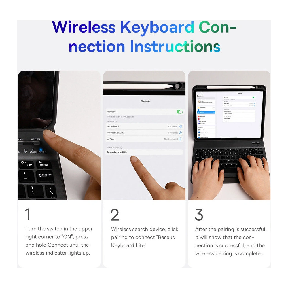 Wholesale Baseus Brilliance case with keyboard Apple iPad Pro 11 2018/2020/2021 (1., 2. i 3. gen) white - BSU3370WHT - {ean13} - Hurt