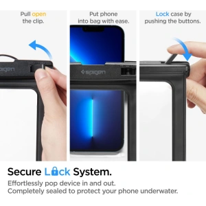 Wholesale Spigen A601 Universal Waterproof Case Black - SPN2268BLK - {ean13} - Hurt