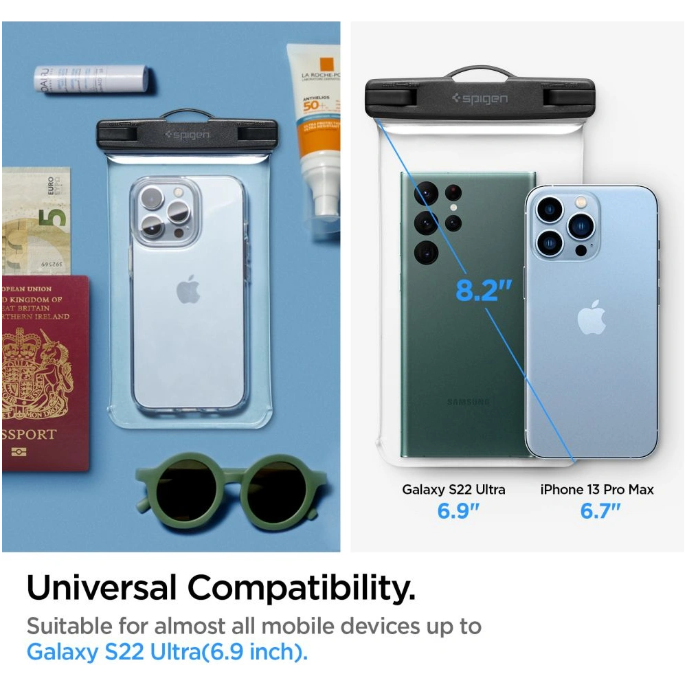 Hurtownia GSM - Univerzální vodotěsný obal Spigen A601 Universal Waterproof Case Crystal Clear - SPN2269CL - {ean13} - Hurt