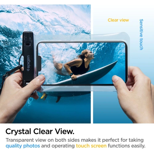 Uniwersalne wodoszczelne etui Spigen A601 Universal Waterproof Case Crystal Clear