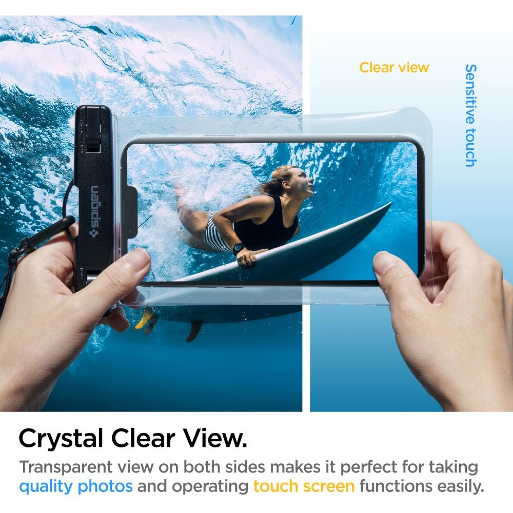 Hurtownia GSM - Univerzální vodotěsný obal Spigen A601 Universal Waterproof Case Crystal Clear - SPN2269CL - {ean13} - Hurt