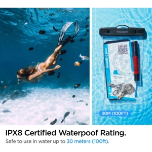 Wholesale Spigen A601 Universal Waterproof Case Crystal Clear - SPN2269CL - {ean13} - Hurt