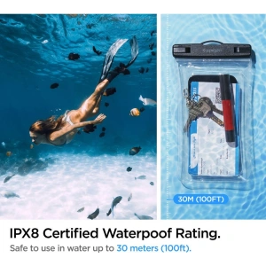 Wholesale Spigen A610 Universal Waterproof Float Case Crystal Clear - SPN2271CL - {ean13} - Hurt