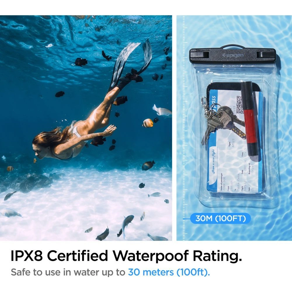 Wholesale Spigen A610 Universal Waterproof Float Case Crystal Clear - SPN2271CL - {ean13} - Hurt