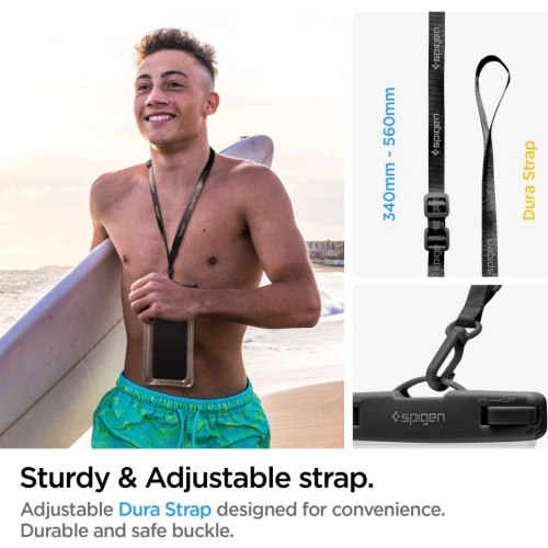 Uniwersalne wodoszczelne etui Spigen A610 Universal Waterproof Float Case Crystal Clear