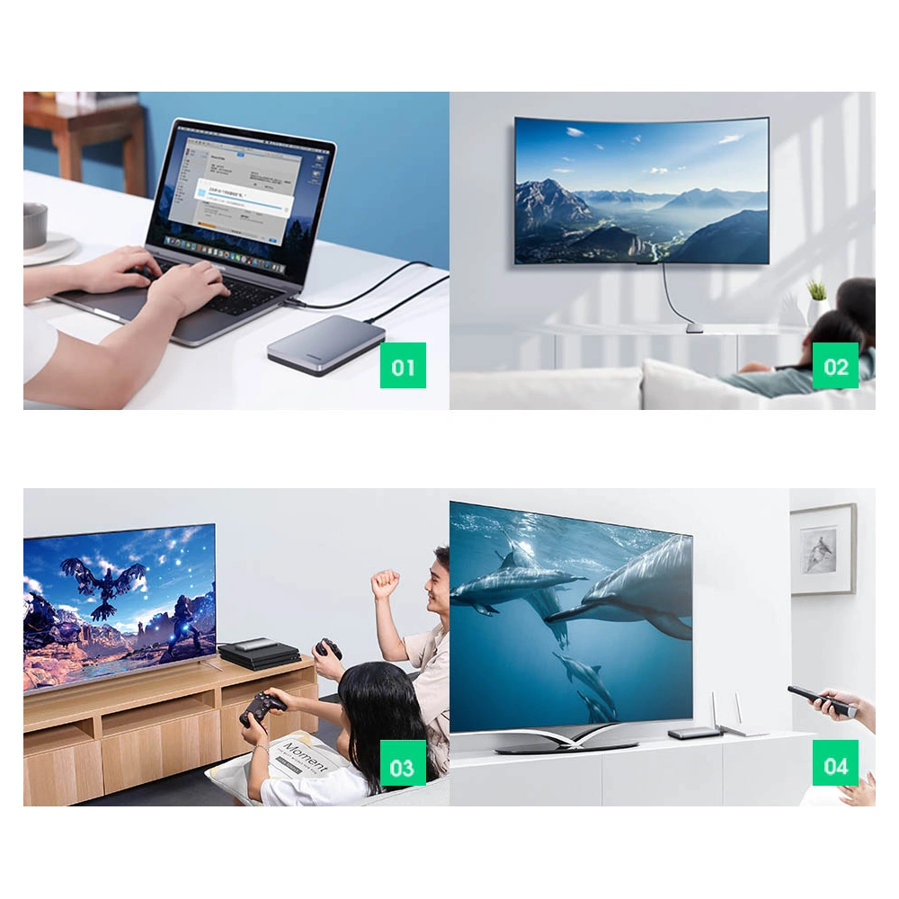 Hurtownia GSM - Kapsa na pevný disk 2,5 palce UGREEN CM300 SATA 3.0 6Gbps šedá + kabel USB - USB-C 0,5m - UGR1283GRY - {ean13} - Hurt