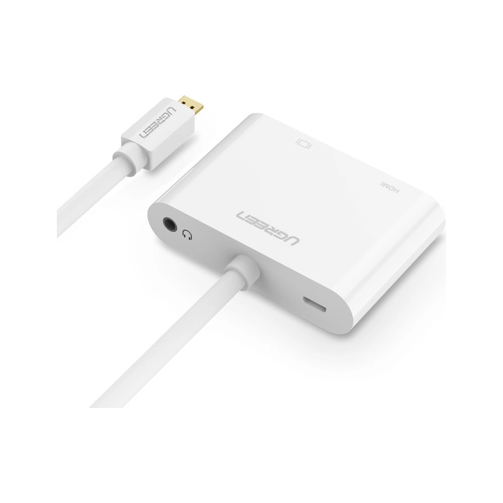 Hurtownia GSM - Adapter video UGREEN MM115 micro HDMI - HDMI + VGA 30cm czarny - UGR1285BLK - {ean13} - Hurt