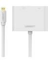 Hurtownia GSM - Adapter video UGREEN MM115 micro HDMI - HDMI + VGA 30cm czarny - UGR1285BLK - {ean13} - Hurt