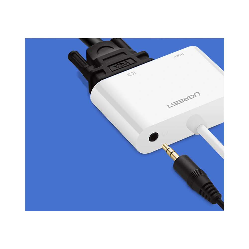 Hurtownia GSM - Adaptér video UGREEN MM115 micro HDMI - HDMI + VGA 30 cm černý - UGR1285BLK - {ean13} - Hurt