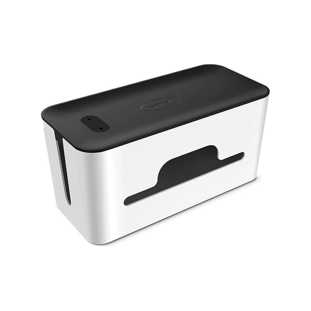 Hurtownia GSM - Organizer do kabli UGREEN LP110 pojemnik na listwy L 42,5x17,5x15,5cm czarno-biały - UGR1287BLKWHT - {ean13} - Hurt