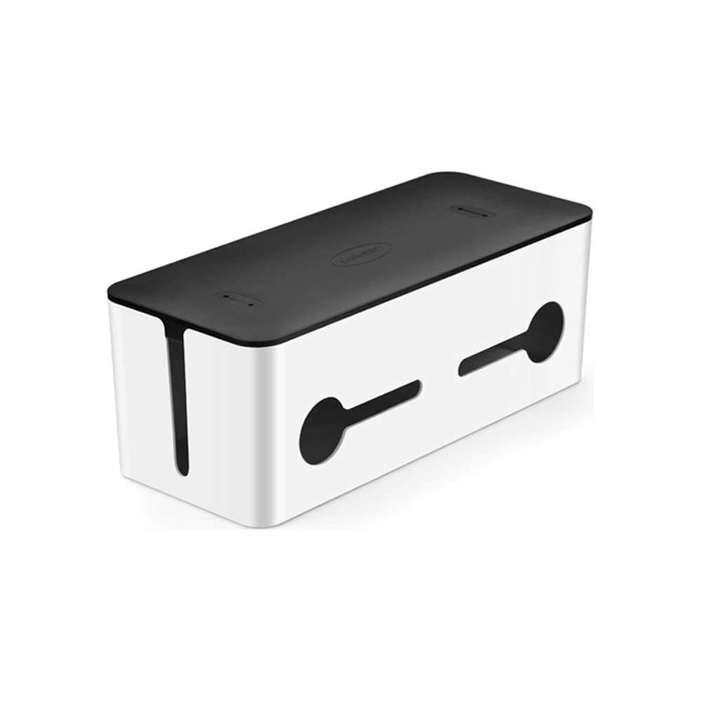 Hurtownia GSM - Organizer do kabli UGREEN LP110 pojemnik na listwy L 42,5x17,5x15,5cm czarno-biały - UGR1287BLKWHT - {ean13} - Hurt