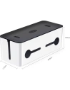 Hurtownia GSM - Organizer do kabli UGREEN LP110 pojemnik na listwy L 42,5x17,5x15,5cm czarno-biały - UGR1287BLKWHT - {ean13} - Hurt