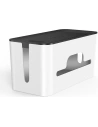 Hurtownia GSM - Organizer do kabli UGREEN LP110 pojemnik na listwy L 42,5x17,5x15,5cm czarno-biały - UGR1287BLKWHT - {ean13} - Hurt