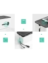 Wholesale UGREEN LP110 cable organizer box box for slats L 42.5x17.5x15.5cm black and white - UGR1287BLKWHT - {ean13} - Hurt