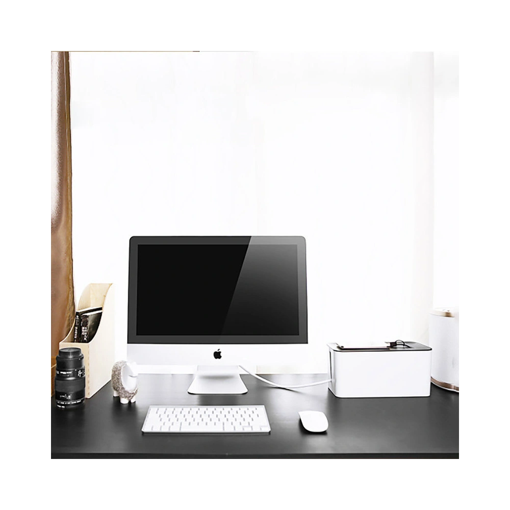 Wholesale UGREEN LP110 cable organizer box box for slats L 42.5x17.5x15.5cm black and white - UGR1287BLKWHT - {ean13} - Hurt