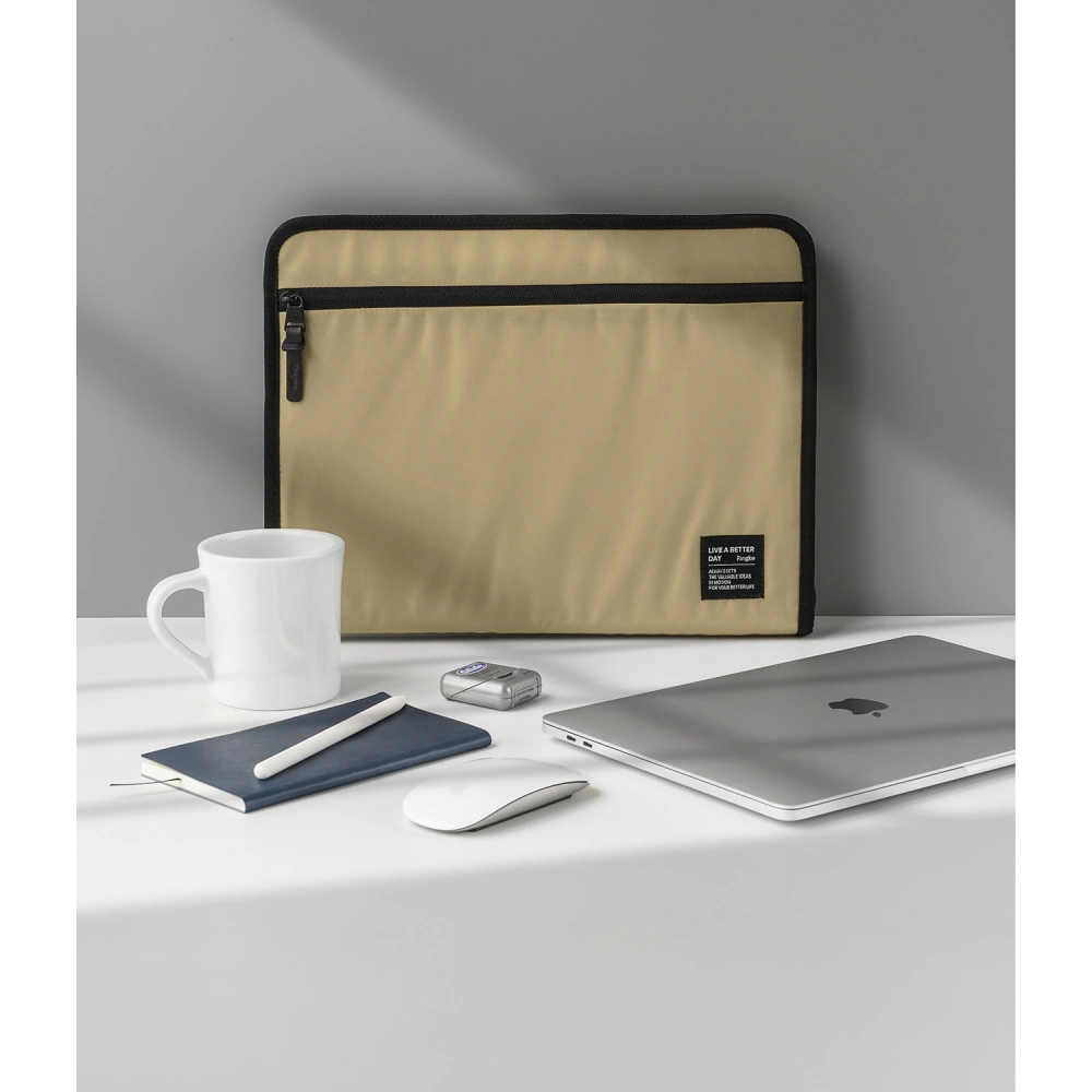 Hurtownia GSM - Etui Ringke Smart Zip Pouch pentru tabletă/laptop de până la 13 inch Bej Deschis - RGK1610BEI - {ean13} - Hurt