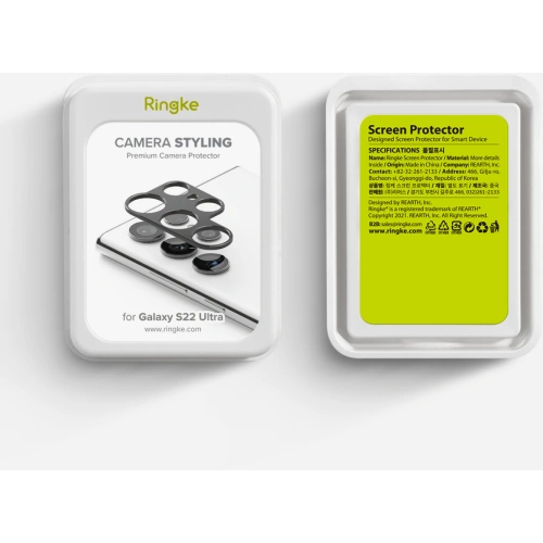 Nakładka Ringke Camera Styling Samsung Galaxy S22 Ultra Black