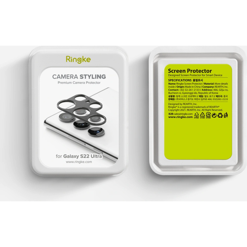 Hurtownia GSM - Nakládka Ringke Camera Styling Samsung Galaxy S22 Ultra černá - RGK1601BLK - {ean13} - Hurt